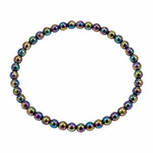 4MM Rainbow Hematite Bracelet